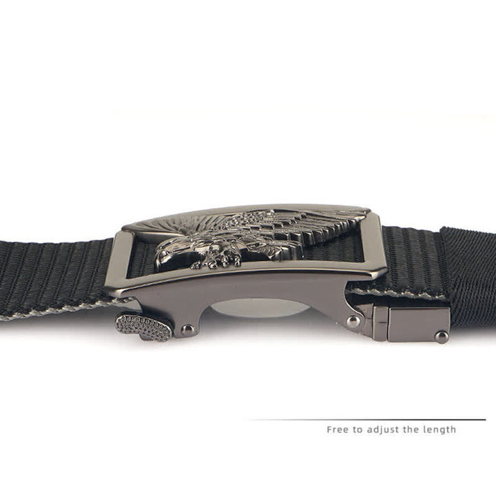 Men's Soaring Hawk Eagle Double-Sided Nylon Belt