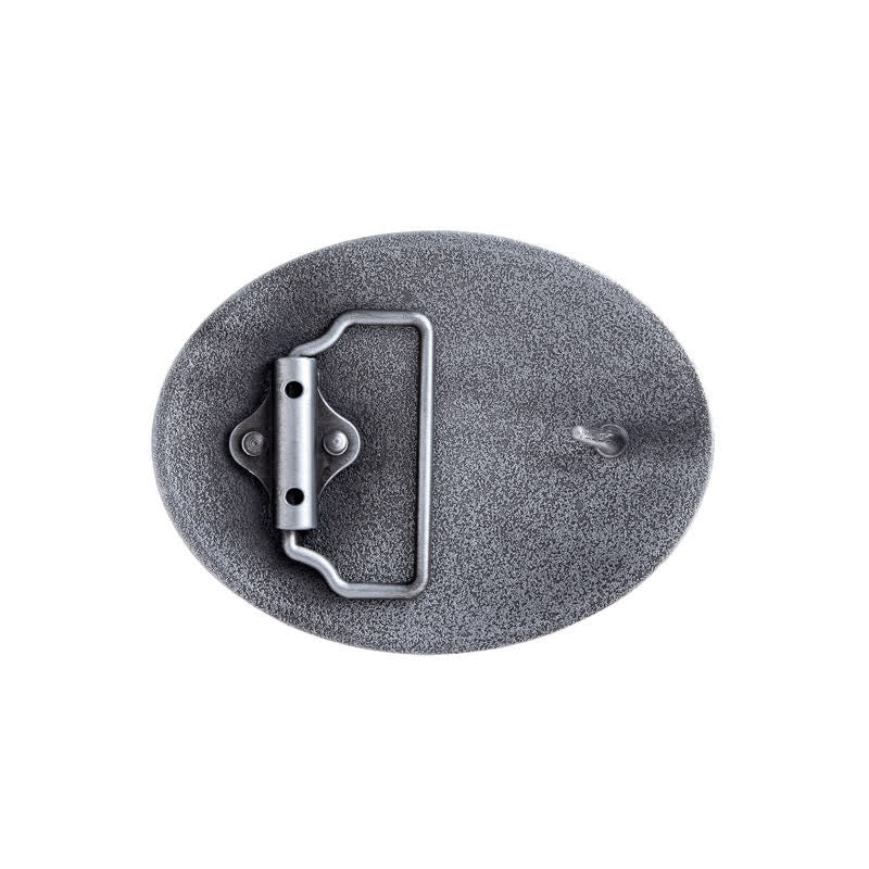 Men's DIY Forest Deer Oval Buckle Leather Belt - image 1