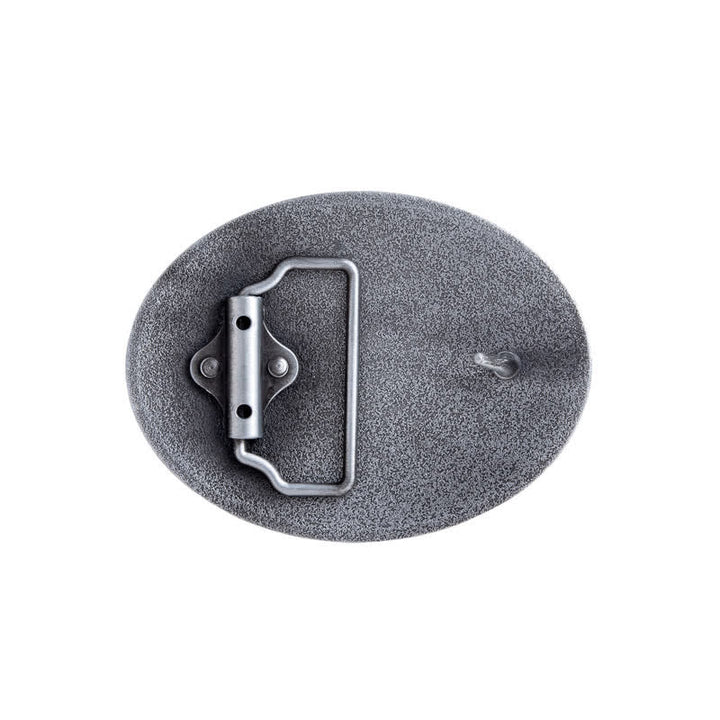 Men's DIY Forest Deer Oval Buckle Leather Belt - image 1