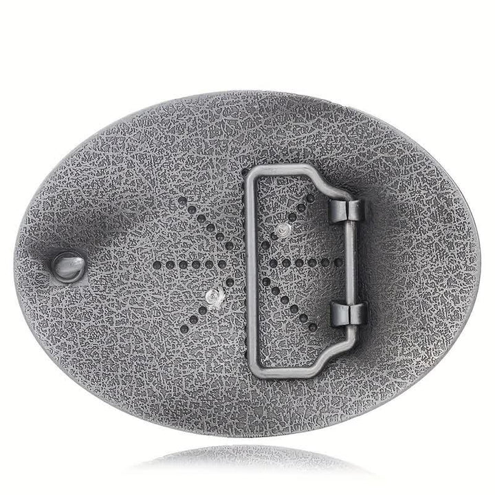 DIY Unisex Hip Hop Initial Letter Embossment Buckle Leather Belt