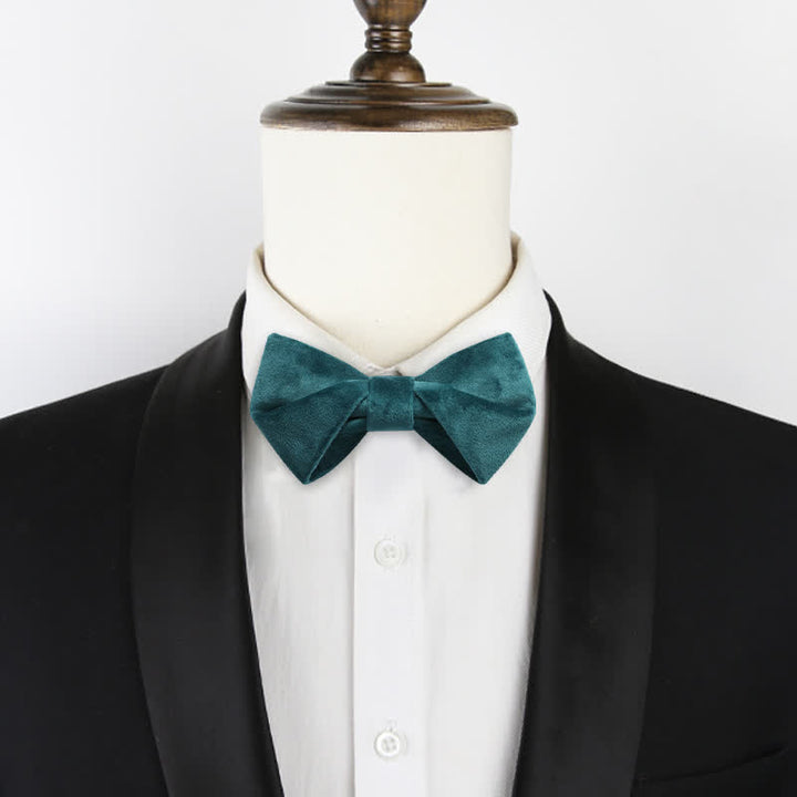 Men's Stylish Twist Velvet Bow Tie