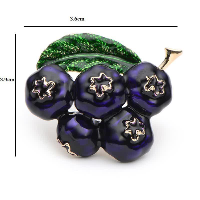 Women's Fruit Of King Blueberry Brooch