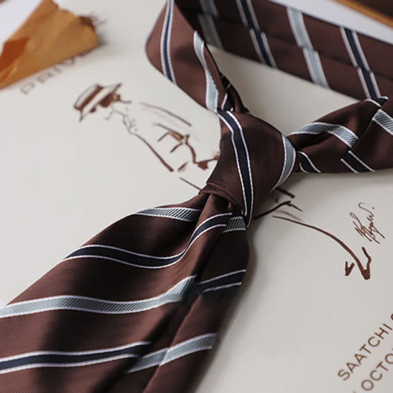 Men's Classical Daily Office Striped Necktie