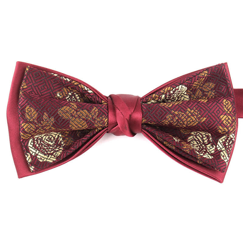 Men's Elegant Floral Botanical Bow Tie