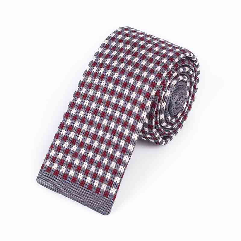 Men's Colorful Pixel Square Knitted Necktie