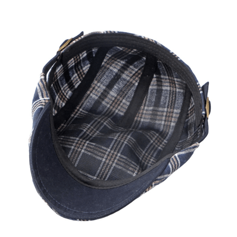 Travel Casual Checkered Beret Flat Cap - image 7