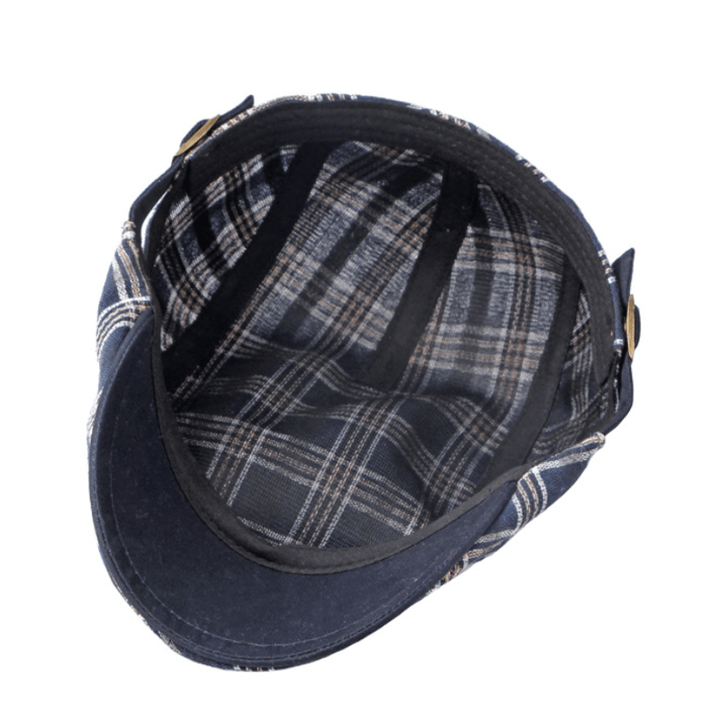 Travel Casual Checkered Beret Flat Cap - image 7