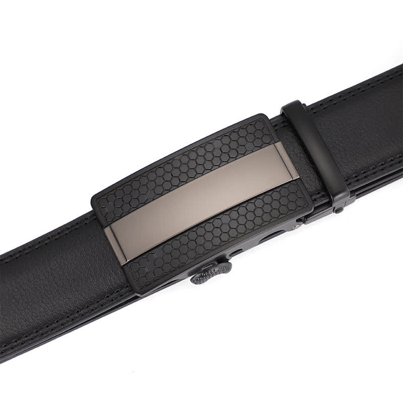 Men's Classy Sliding Buckle Ratchet Leather Belt