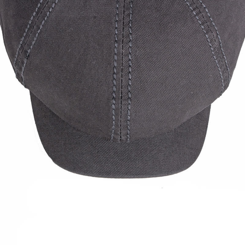 Casual Solid Color Cotton Daily Beret Cap - image 9