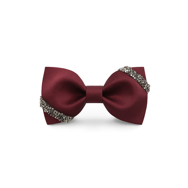 Men's Classy Rhinestone Wedding Bow Tie