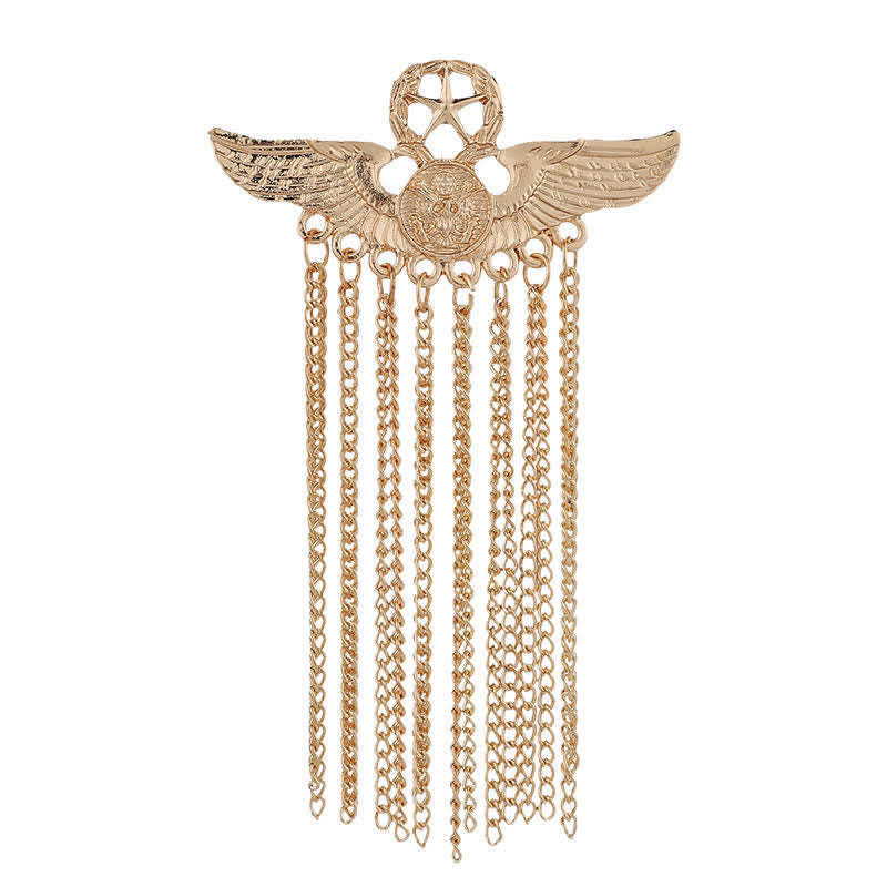 Men's Air Force Eagle Wings Tassel Brooch