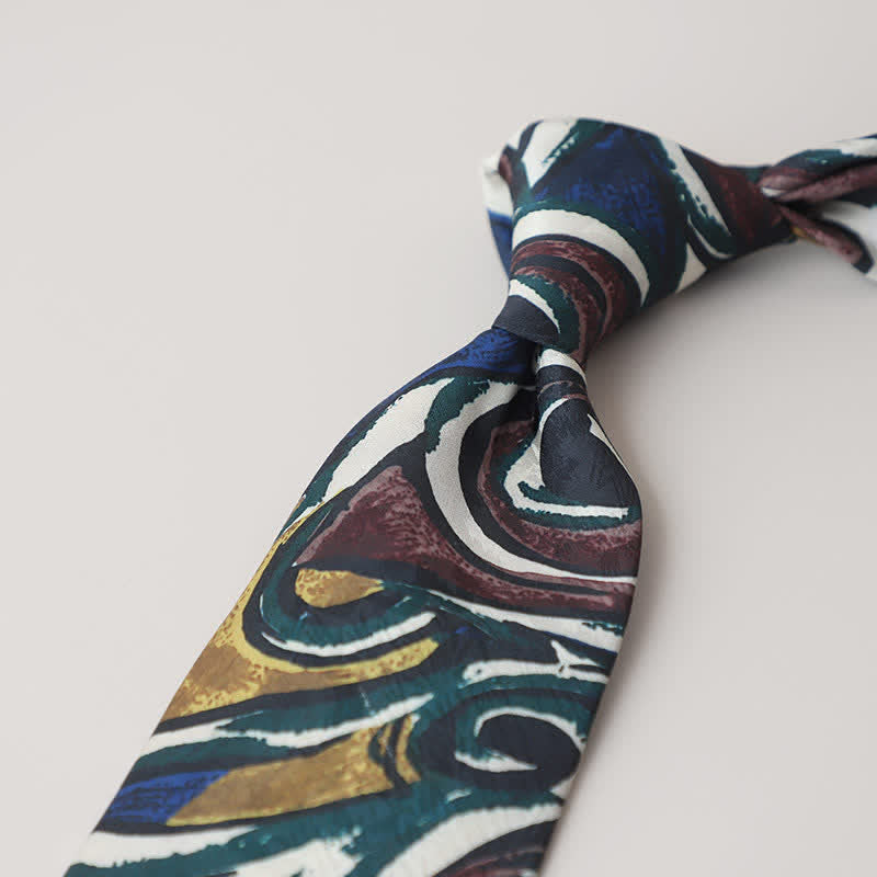 Men's Classical Abstract Painting Necktie - Style #2 - image 4
