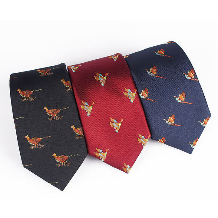 Men's Flying Bird Embroidered Necktie