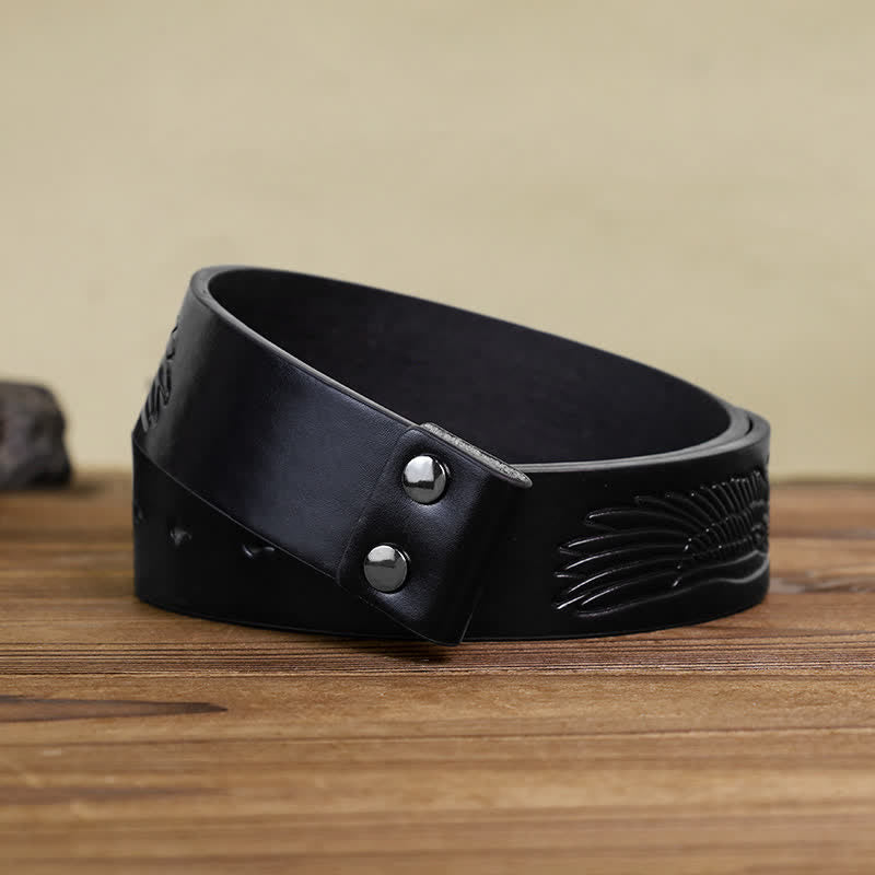 Men's DIY Mechanical Carpenter Tool Buckle Leather Belt