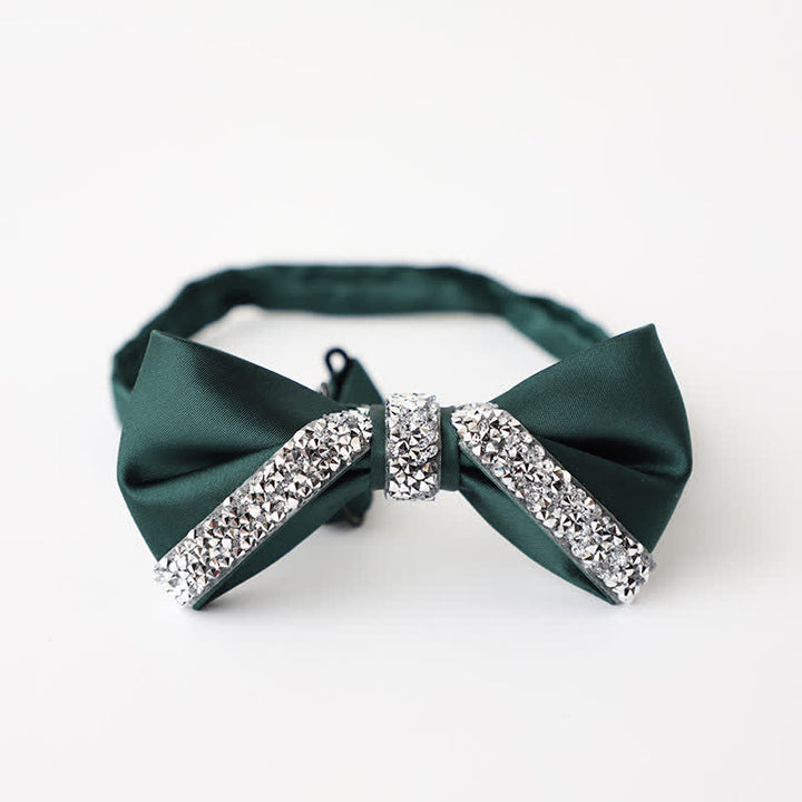 Men's Sparkling Rhinestone Wedding Bow Tie