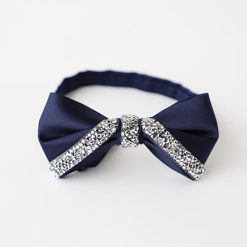 Men's Sparkling Rhinestone Wedding Bow Tie