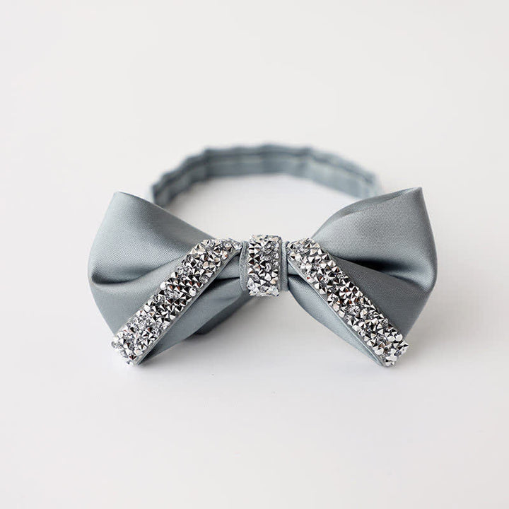 Men's Sparkling Rhinestone Wedding Bow Tie