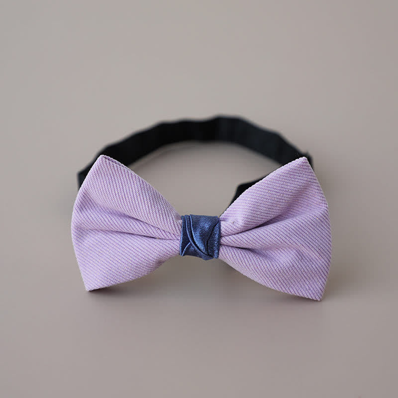 Men's Sweet Candy Color Two Tone Bow Tie