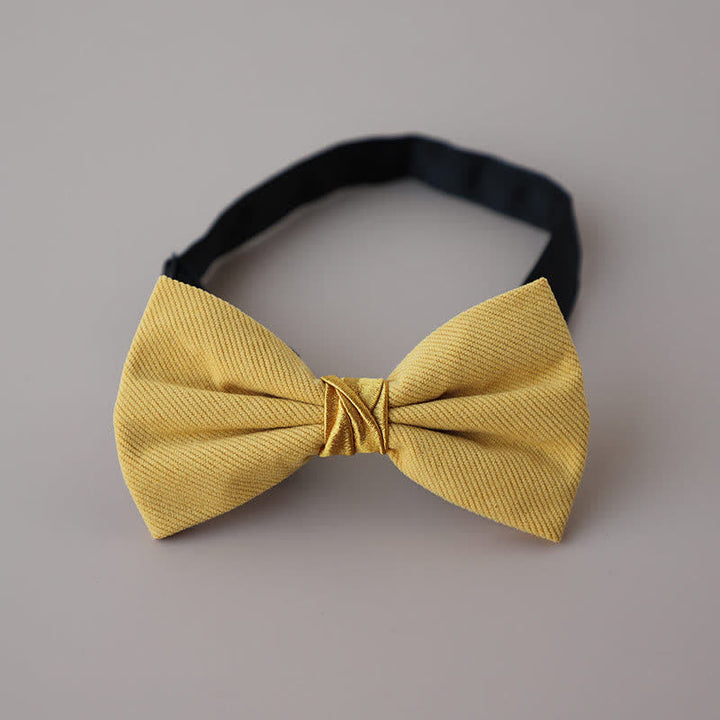 Men's Sweet Candy Color Two Tone Bow Tie