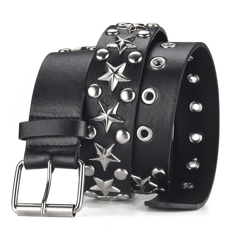 Punk Studded Rock Star Rivet Leather Belt