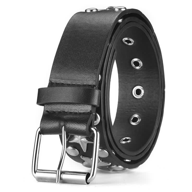 Punk Studded Rock Star Rivet Leather Belt