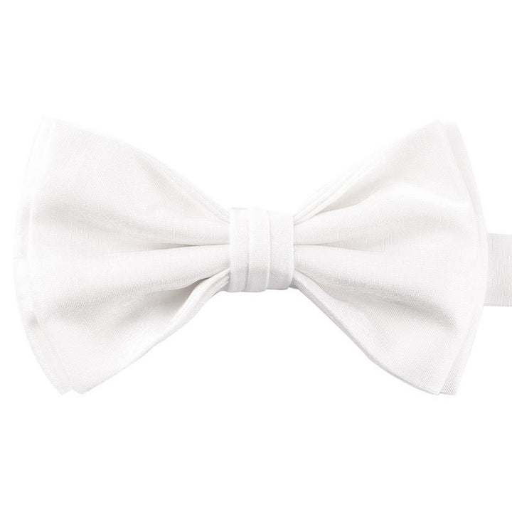 Men's Casual Candy Solid Color Double Layer Bow Tie