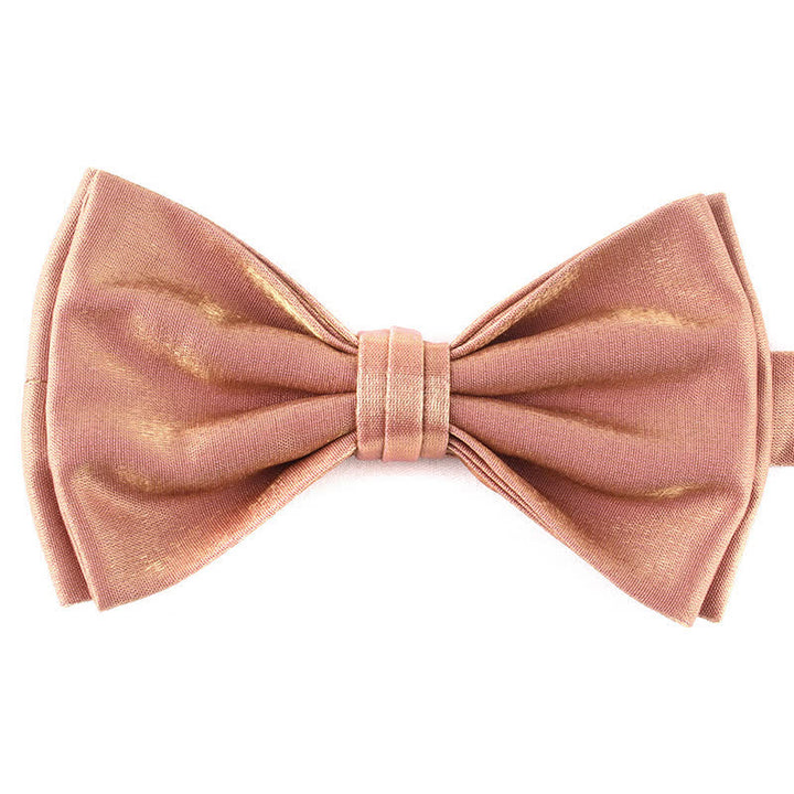 Men's Casual Candy Solid Color Double Layer Bow Tie