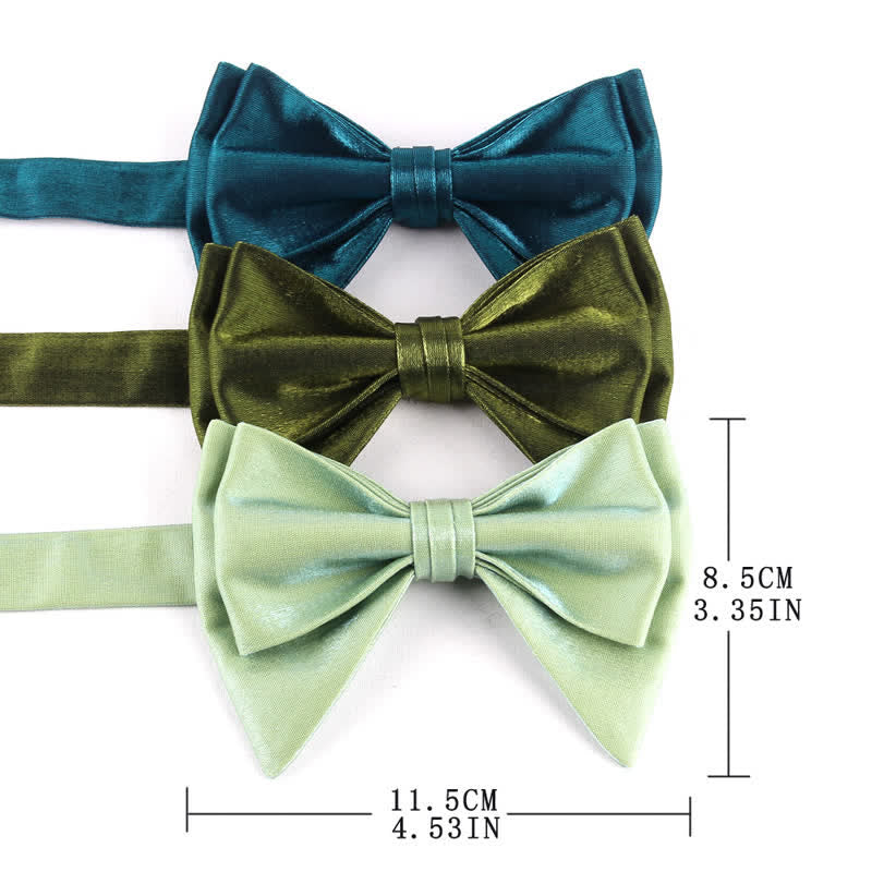 Men's Irregular Double Layer Oversized Pointed Bow Tie