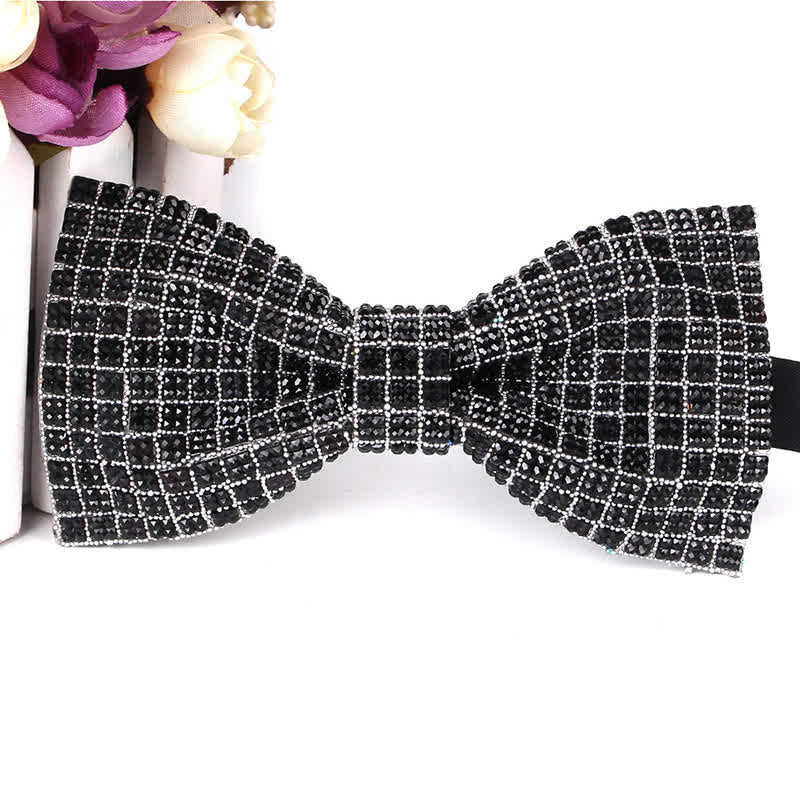 Men's Luxurious Sparkling Rhinestone Party Bow Tie