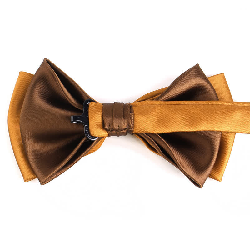 Men's Luxury Two Tone Double Layered Bow Tie