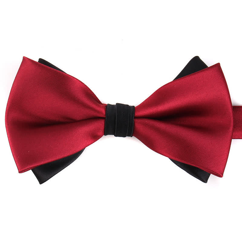 Men's Luxury Two Tone Double Layered Bow Tie