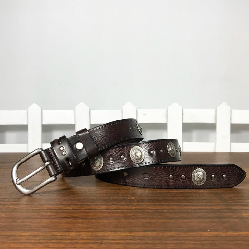 Punk Rock Heavy Metal Rvet Studded Leather Belt