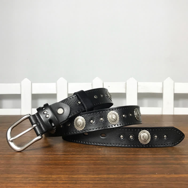 Punk Rock Heavy Metal Rvet Studded Leather Belt