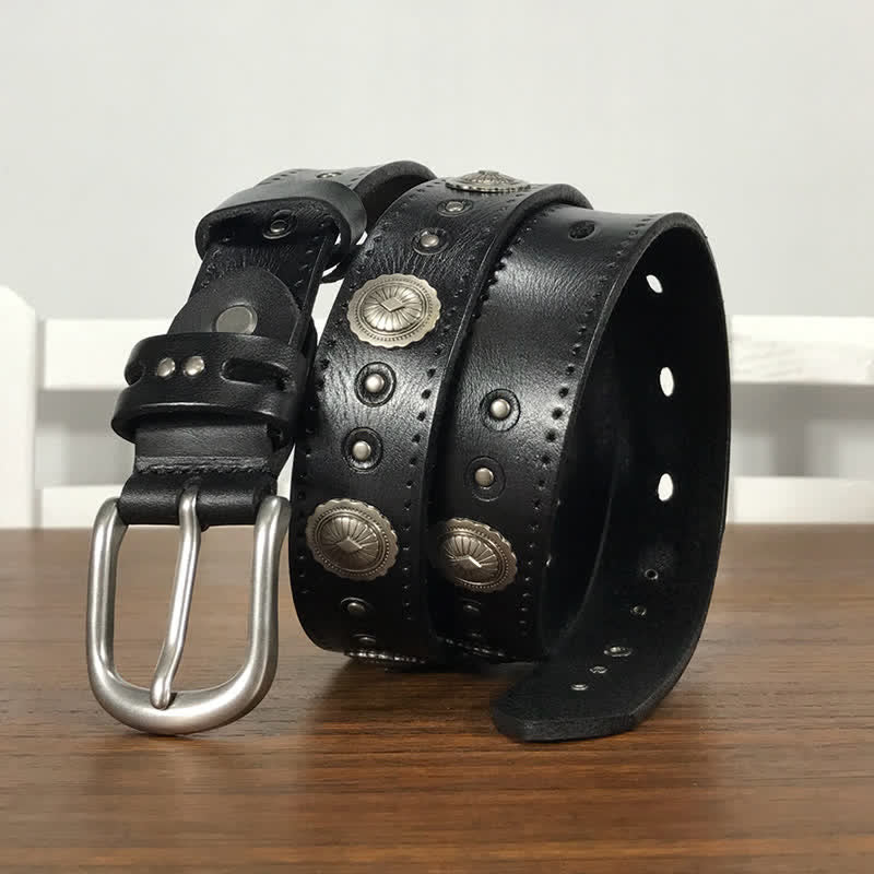 Punk Rock Heavy Metal Rvet Studded Leather Belt