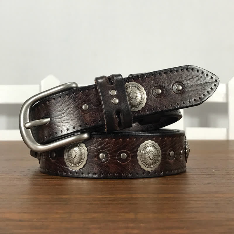 Punk Rock Heavy Metal Rvet Studded Leather Belt