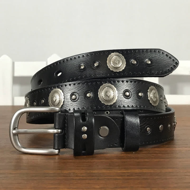 Punk Rock Heavy Metal Rvet Studded Leather Belt