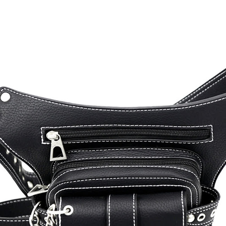 Punk Steampunk Motorcycle Crossbody Waist Leg Bag