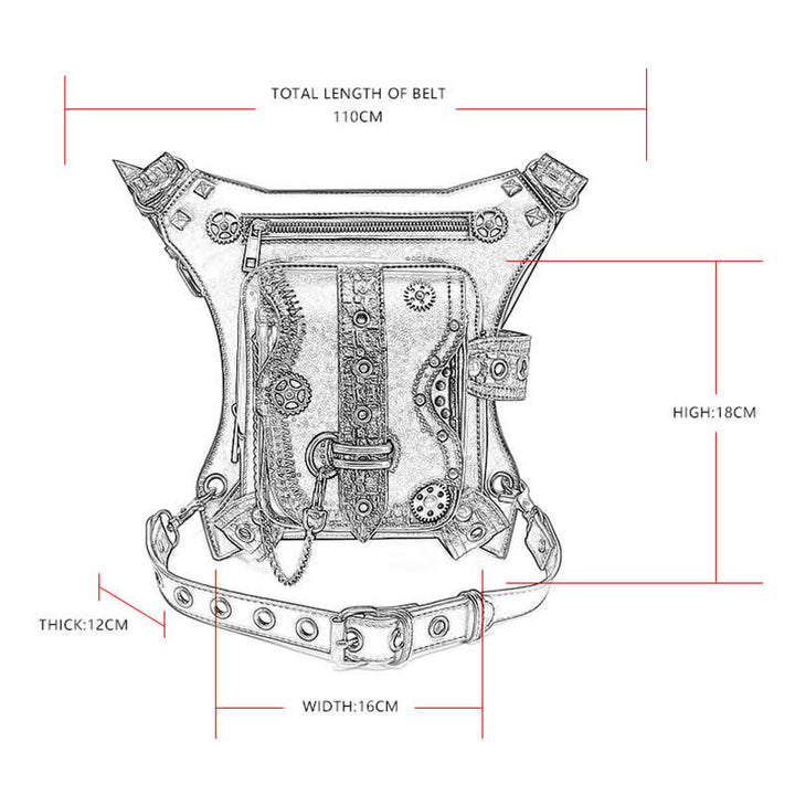 Outdoor Gear Steampunk Chain Waist Leg Bag