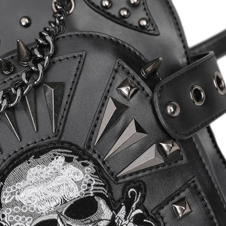 Convertible Skull Design Shoulder Waist Leg Bag