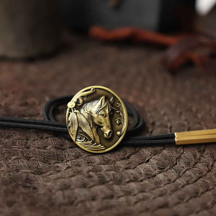 Horse Head Relief Bolo Tie