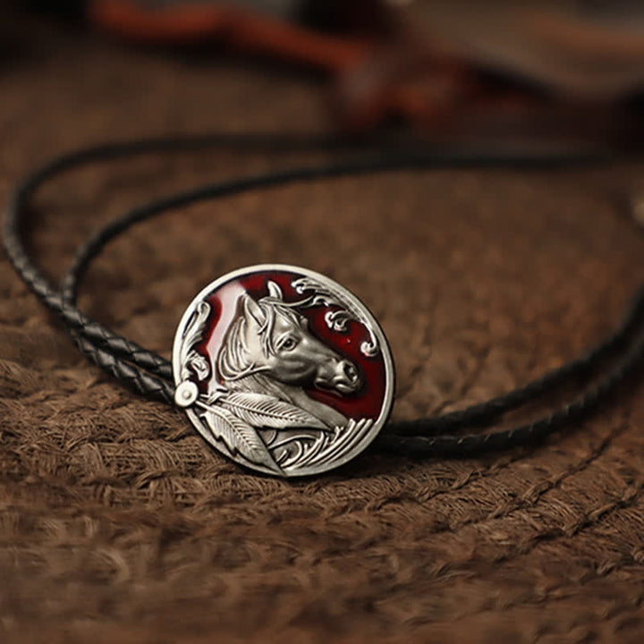 Horse Head Relief Bolo Tie