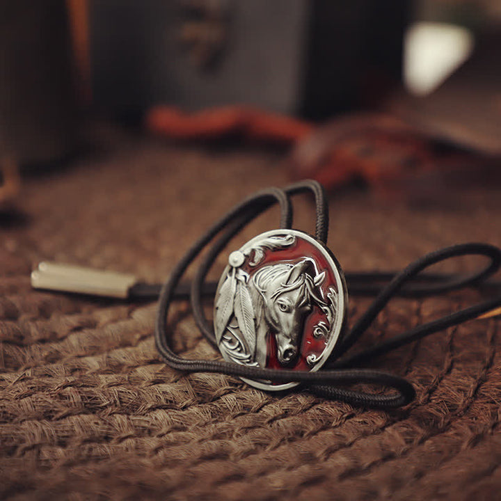 Horse Head Relief Bolo Tie