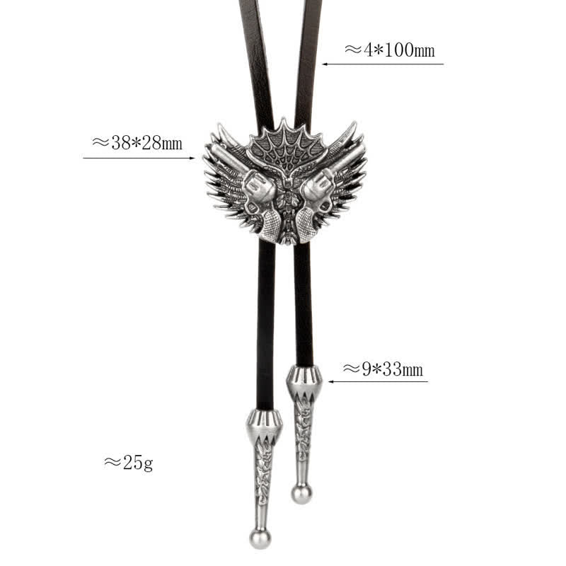 Double Guns Wings Casual Bolo Tie