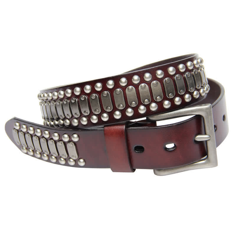 Casual Cool Metal Rock Rivet Studded Leather Belt