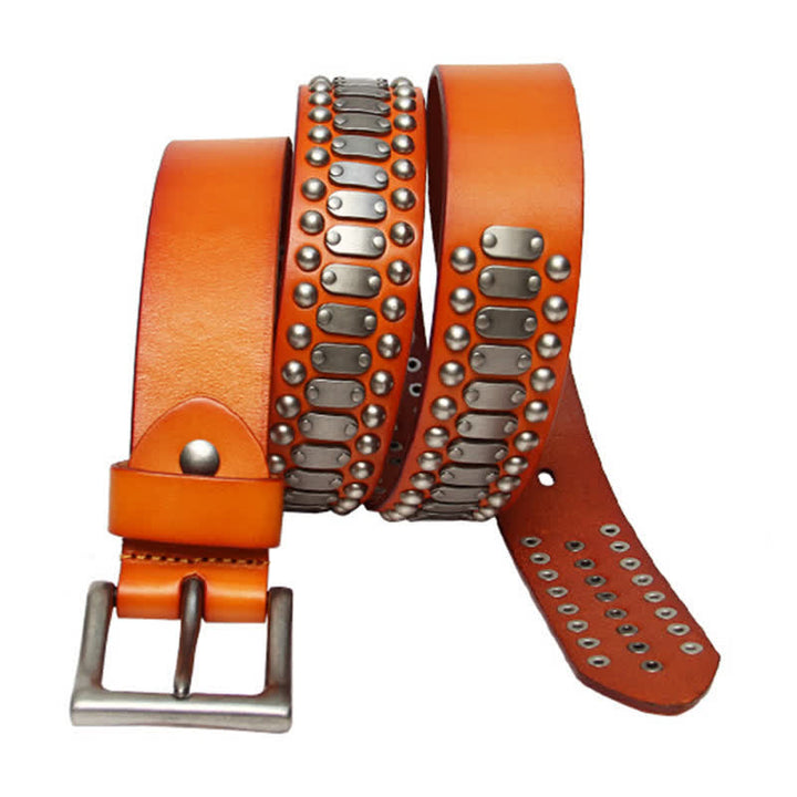 Casual Cool Metal Rock Rivet Studded Leather Belt