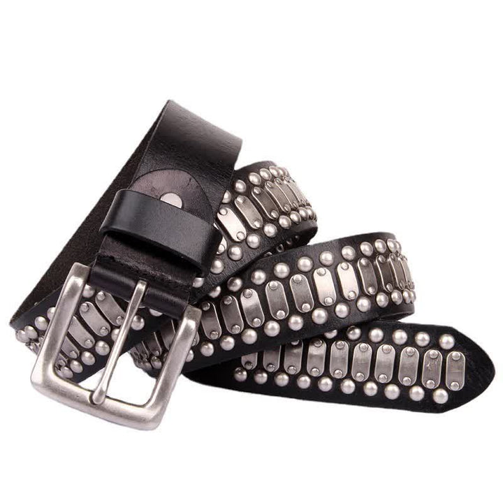 Casual Cool Metal Rock Rivet Studded Leather Belt