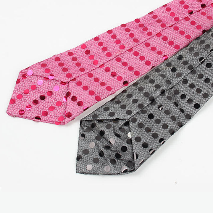 Mixcolor Flashing Luminous Sequin LED Necktie