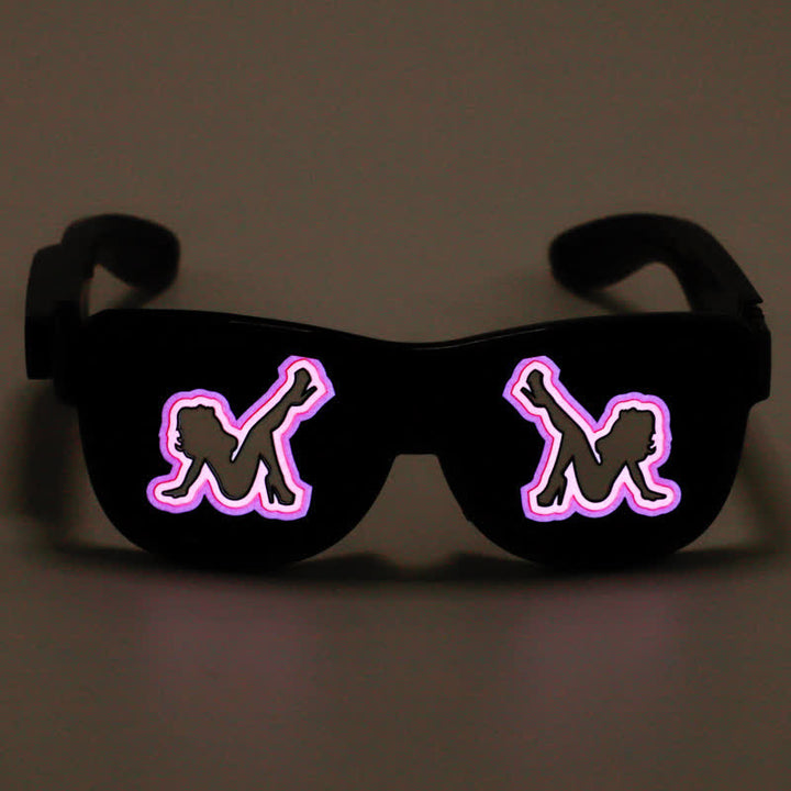 Funny Eyes Party Decor Rechargeable LED Glasses