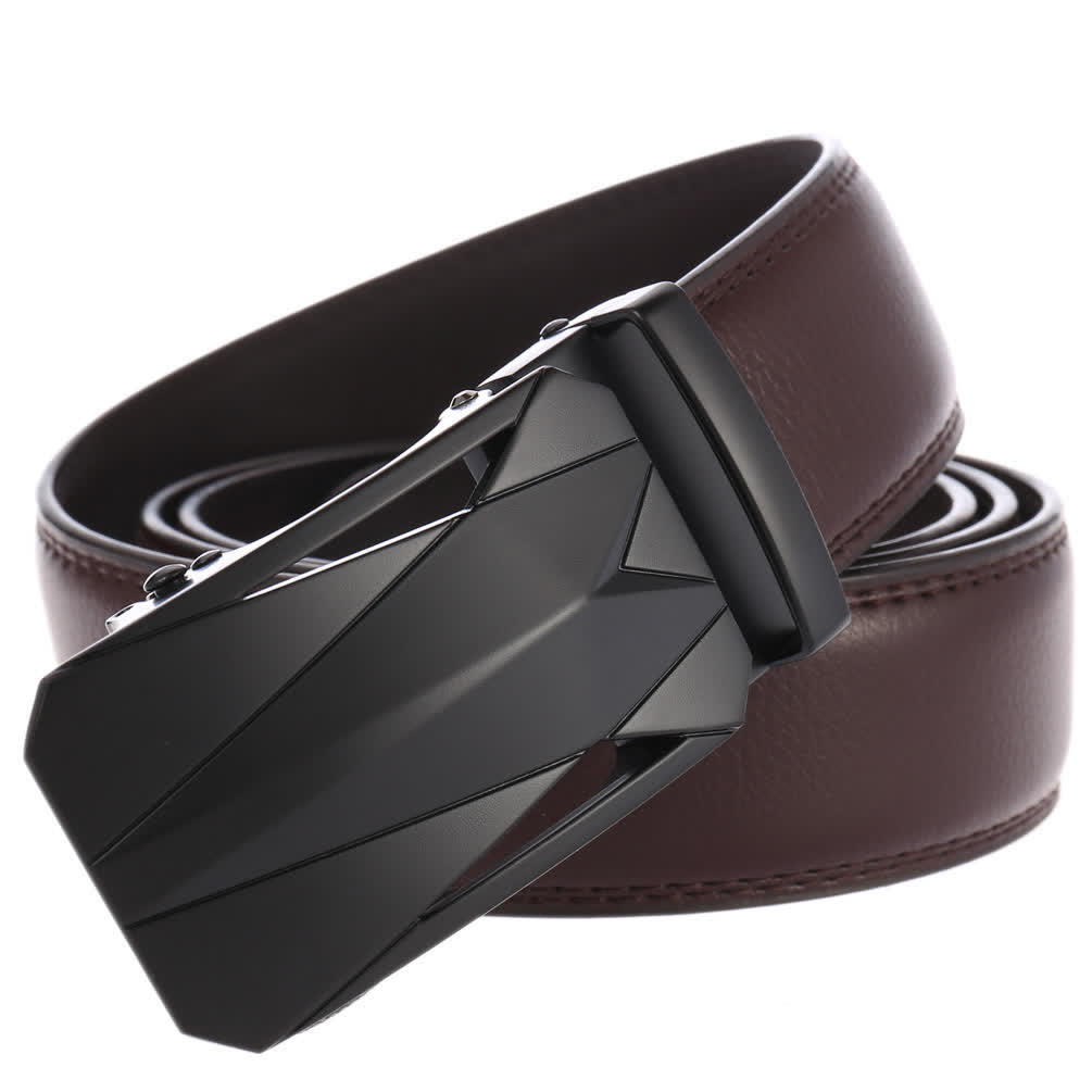 Men's Formal Daily Outdoor Automatic Buckle Leather Belt