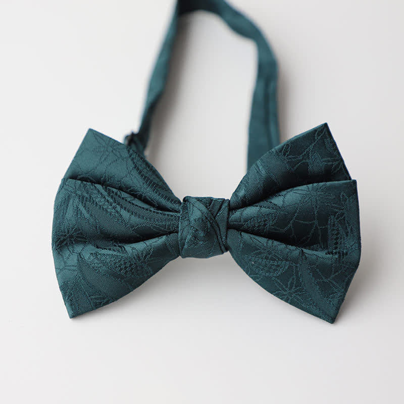 Men's Vintage Novelty Leaves Pattern Bow Tie